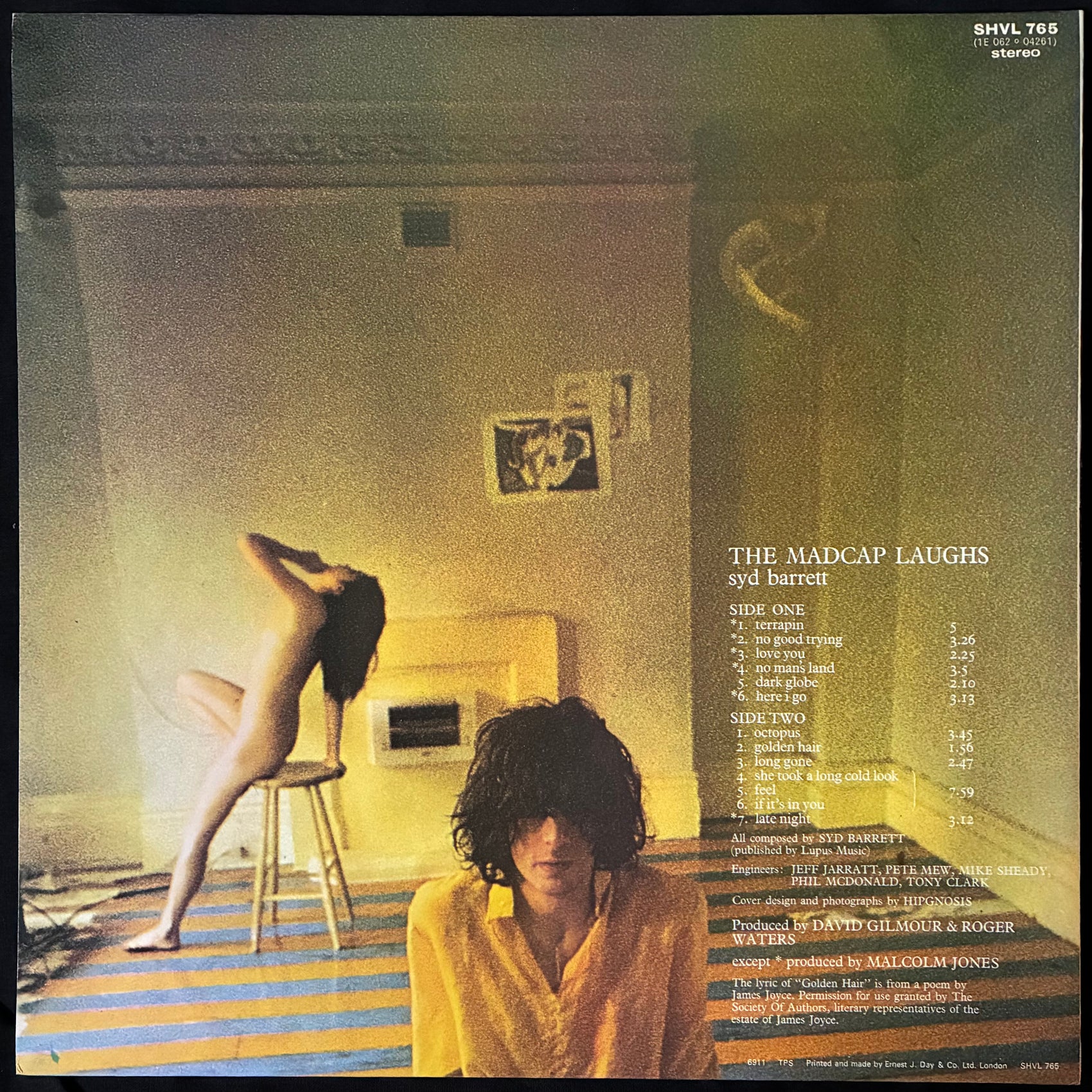 SYD BARRETT - THE MADCAP LAUGHS (USED VINYL 1974 UK M-/M-)