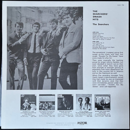 SEARCHERS - THE SEARCHERS' SMASH HITS (USED VINYL AUS M-/EX+)