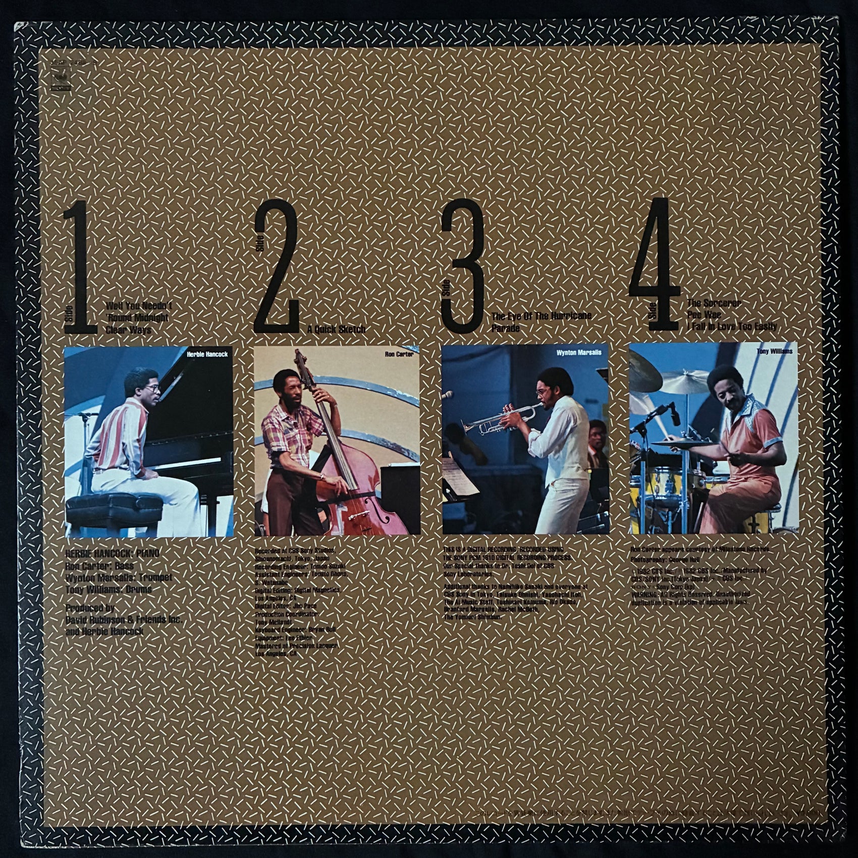 HERBIE HANCOCK - QUARTET (2LP) (USED VINYL 1982 JAPAN M-/EX+/EX+)