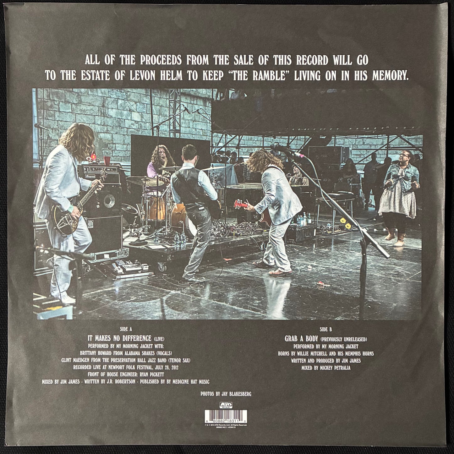 MY MORNING JACKET - IT MAKES NO DIFFERENCE (10") (ORANGE COLOURED) (USED VINYL 2012 US M-/M-)