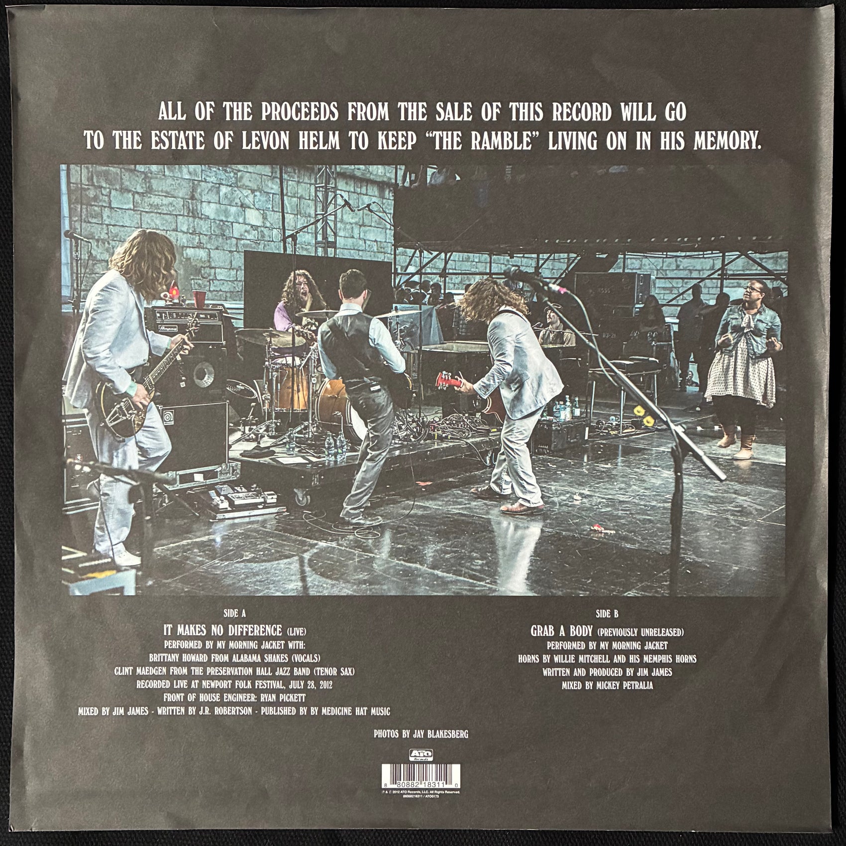 MY MORNING JACKET - IT MAKES NO DIFFERENCE (10") (ORANGE COLOURED) (USED VINYL 2012 US M-/M-)