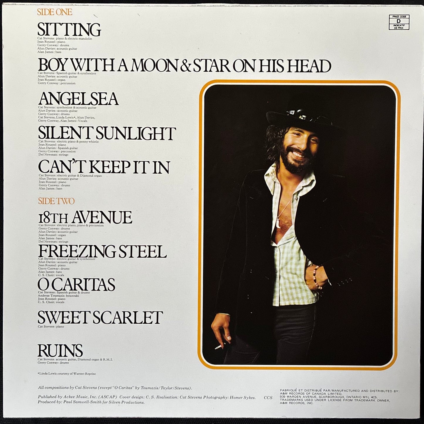 CAT STEVENS - CATCH BULL AT FOUR (USED VINYL 1978 CANADA M-/M-)
