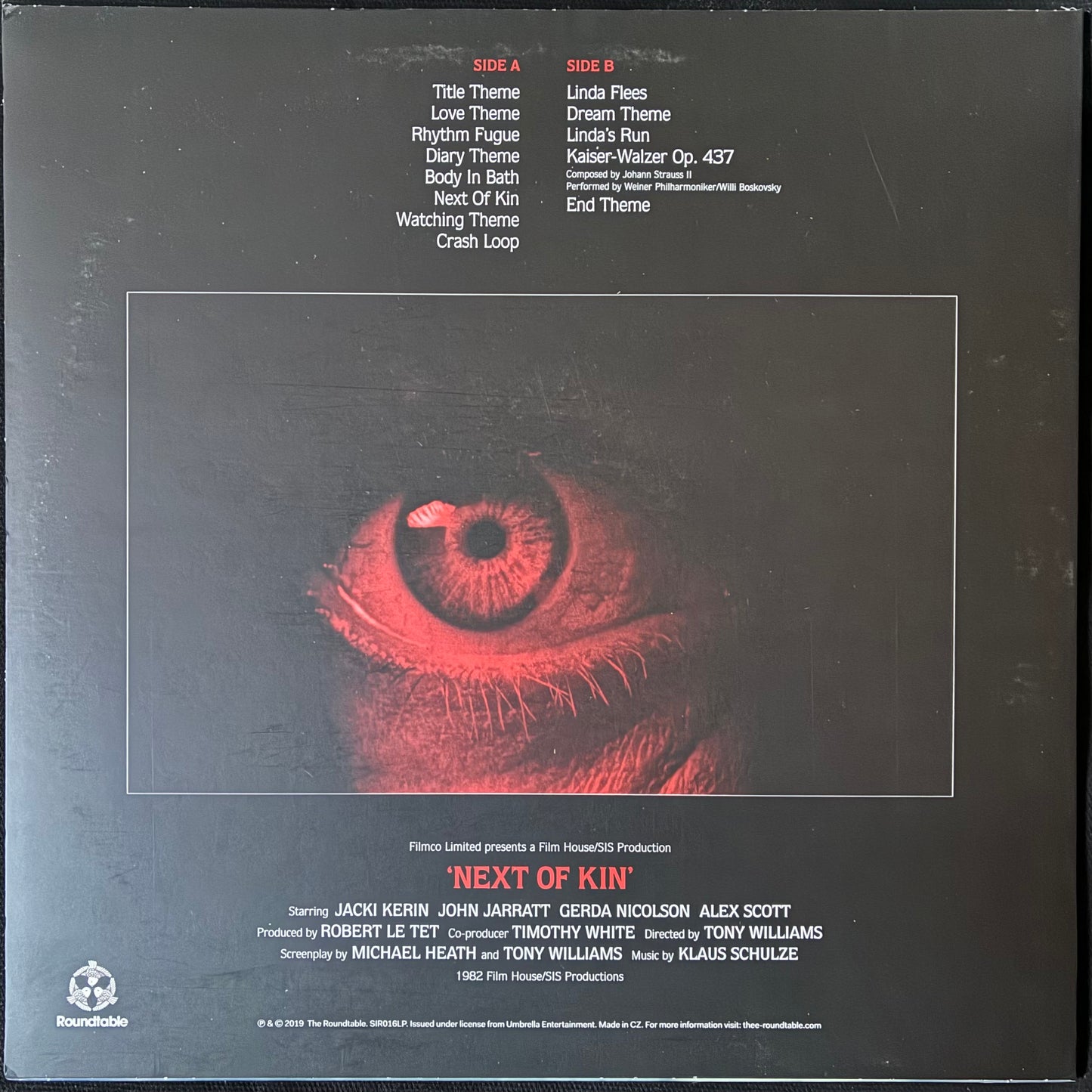 KLAUS SCHULZE - NEXT OF KIN OST (USED VINYL 2019 AUS M-/M-)