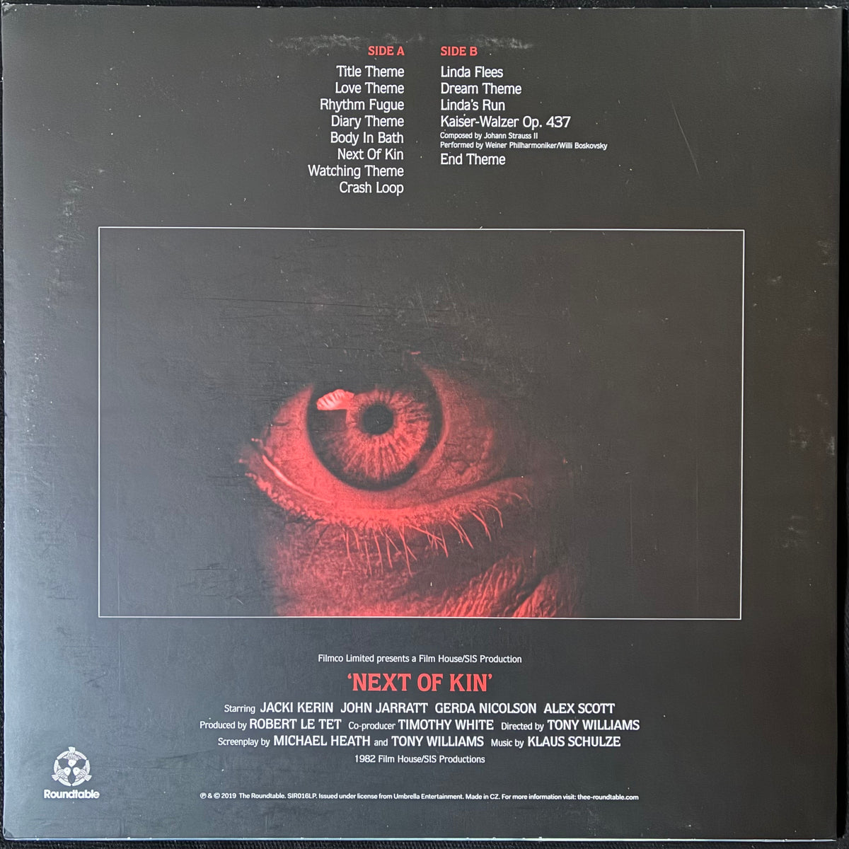 KLAUS SCHULZE - NEXT OF KIN OST (USED VINYL 2019 AUS M-/M-)