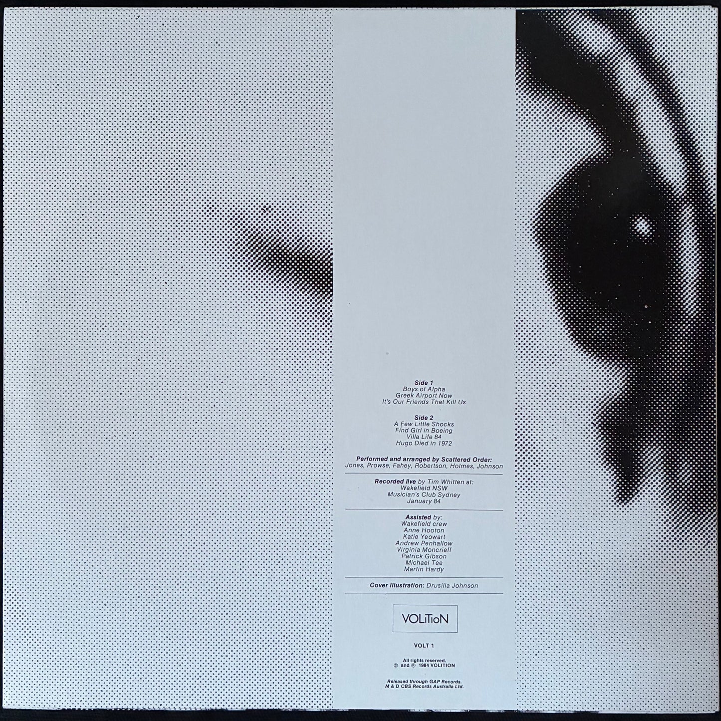 SCATTERED ORDER - A DANCING FOOT AND A PRAYING KNEE DON'T BELONG ON THE SAME LEG (MLP) (USED VINYL 1984 AUS M-/M-)