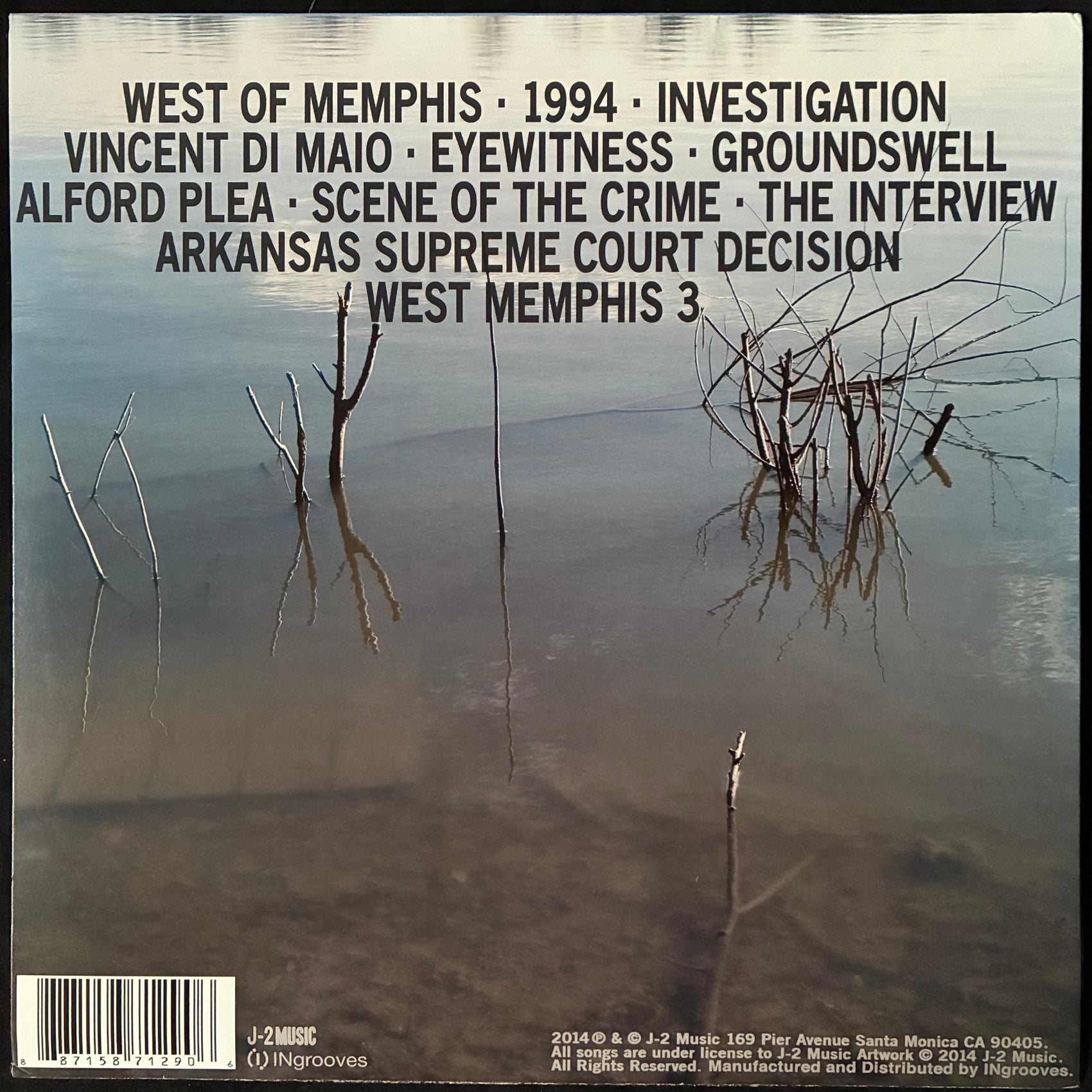 NICK CAVE & WARREN ELLIS - WEST OF MEMPHIS (SIGNED BY WARREN) (WHITE COLOUR) (USED VINYL 2014 US M-/M-)