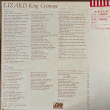 Load image into Gallery viewer, KING CRIMSON - LIZARD (USED VINYL 1972 JAPAN M-/EX-)
