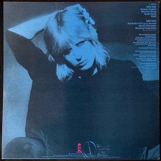 MARIANNE FAITHFULL - BROKEN ENGLISH (LP+7") (USED VINYL 1979 AUS M-/EX+)