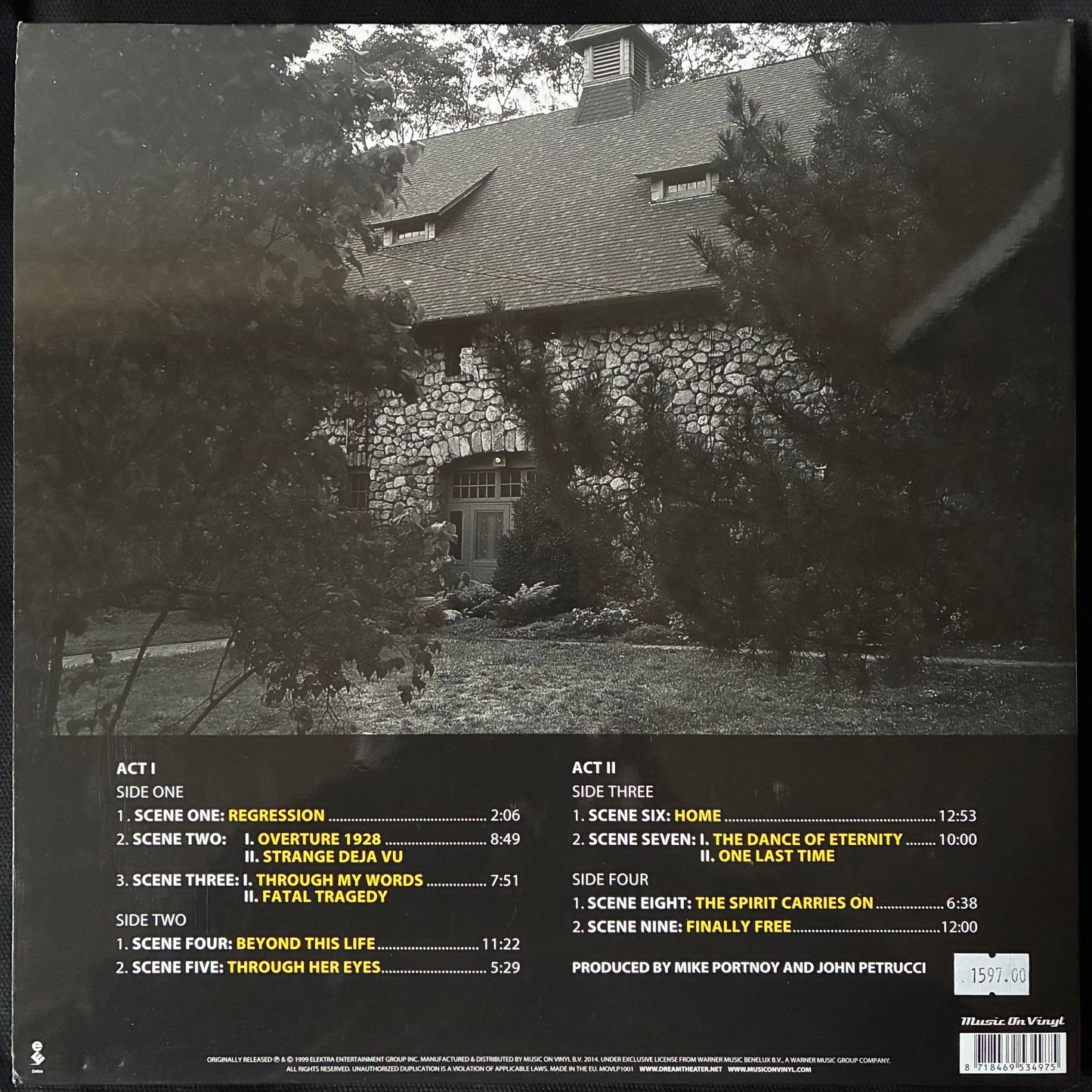DREAM THEATER - METROPOLIS PT 2: SCENES FROM A MEMORY (2LP) (USED VINYL 2014 EU M-/M-)
