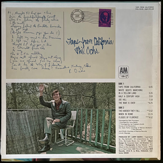 PHIL OCHS - TAPE FROM CALIFORNIA (USED VINYL 1976 US M-/M-)