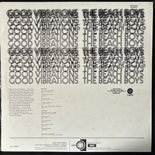 BEACH BOYS - GOOD VIBRATIONS (USED VINYL 1974 AUS M-/EX+)