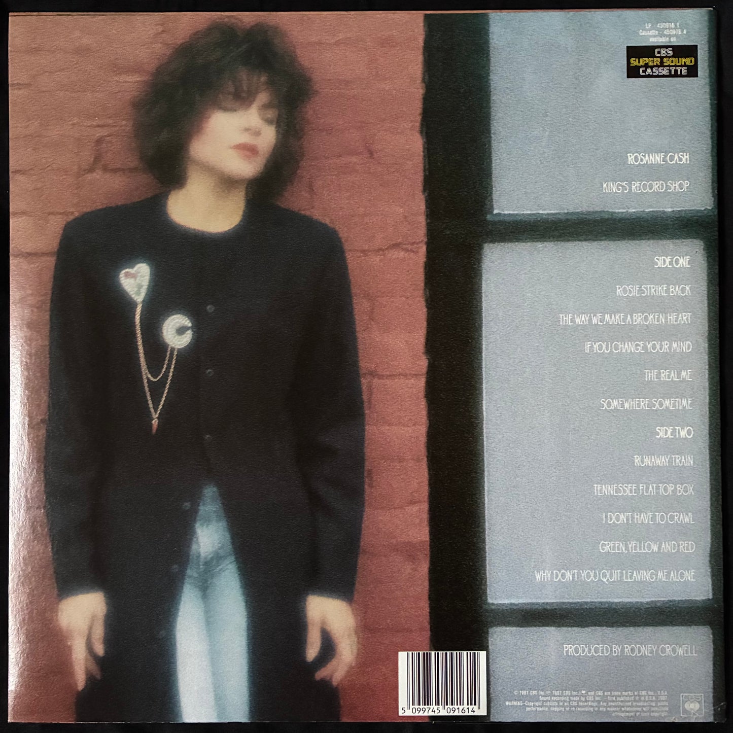 ROSANNE CASH - KING'S RECORD SHOP (USED VINYL 1987 AUS M-/EX+)