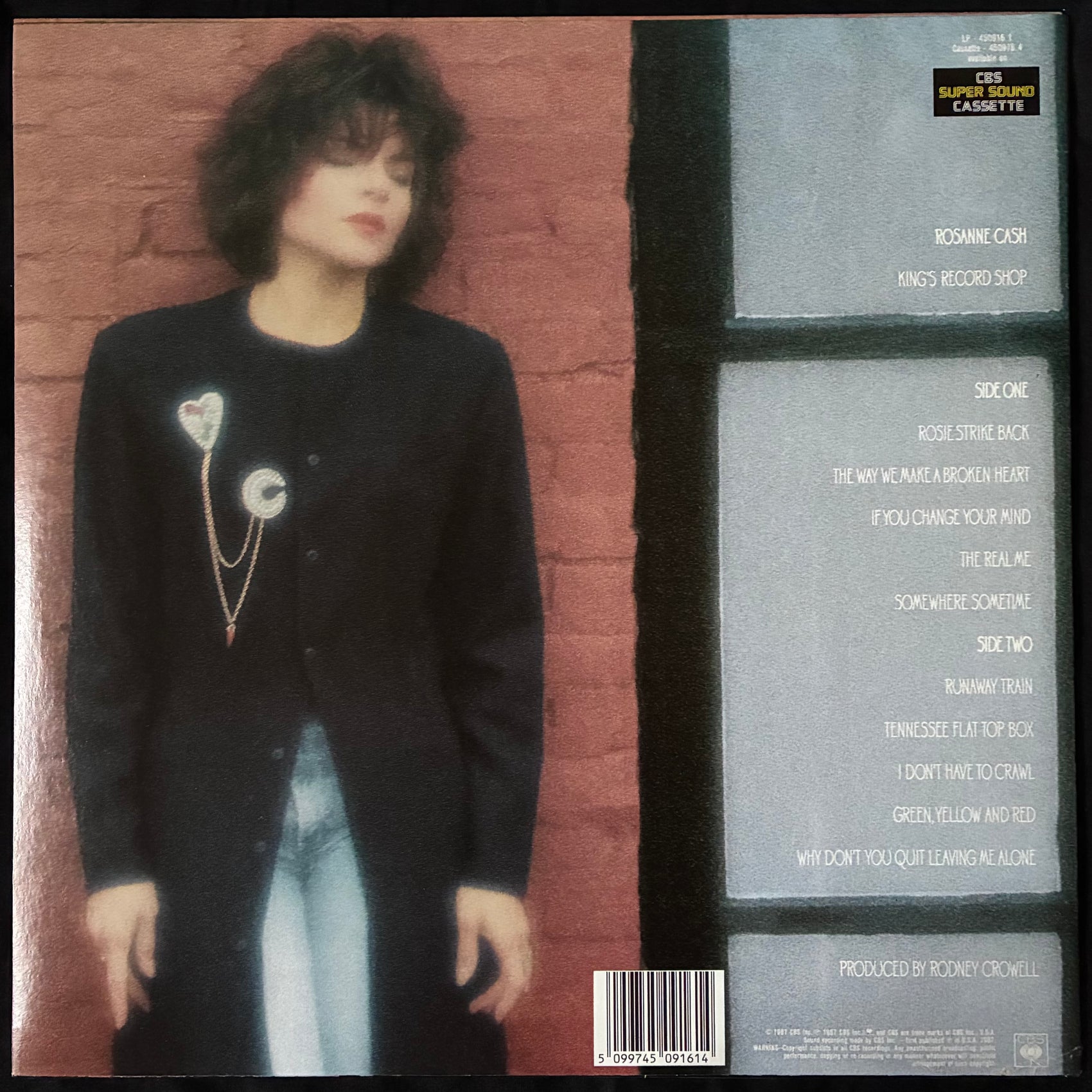 ROSANNE CASH - KING'S RECORD SHOP (USED VINYL 1987 AUS M-/EX+)