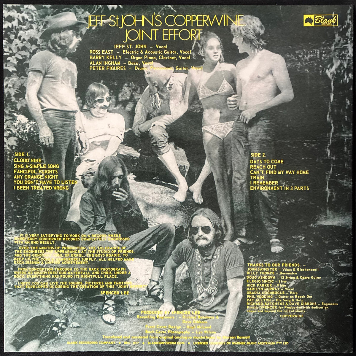 JEFF ST JOHN'S COPPERWINE - JOINT EFFORT (USED VINYL 2016 M-/M-)