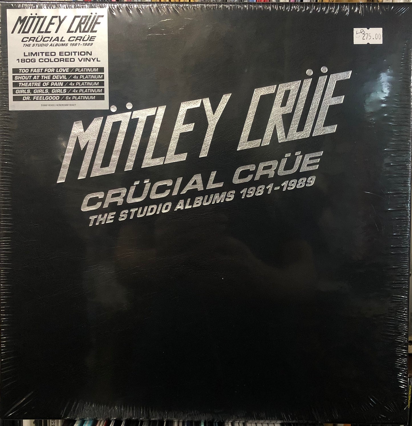 MOTLEY CRUE - CRUCIAL CRUE (THE STUDIO ALBUMS 1981-1989) BOX SET VINYL