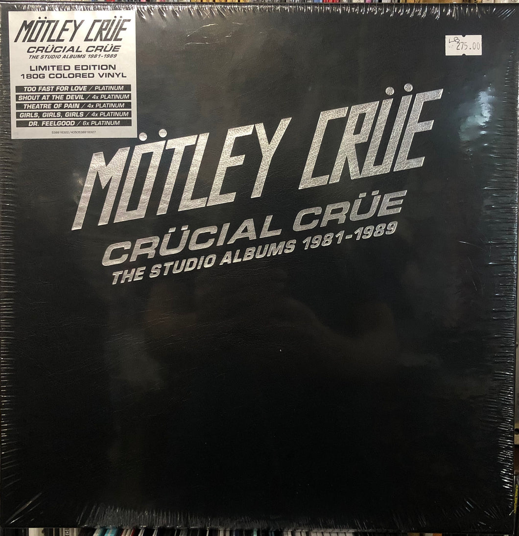 MOTLEY CRUE – CRUCIAL CRUE (THE STUDIO ALBUMS 1981-1989) BOX SET VINYL