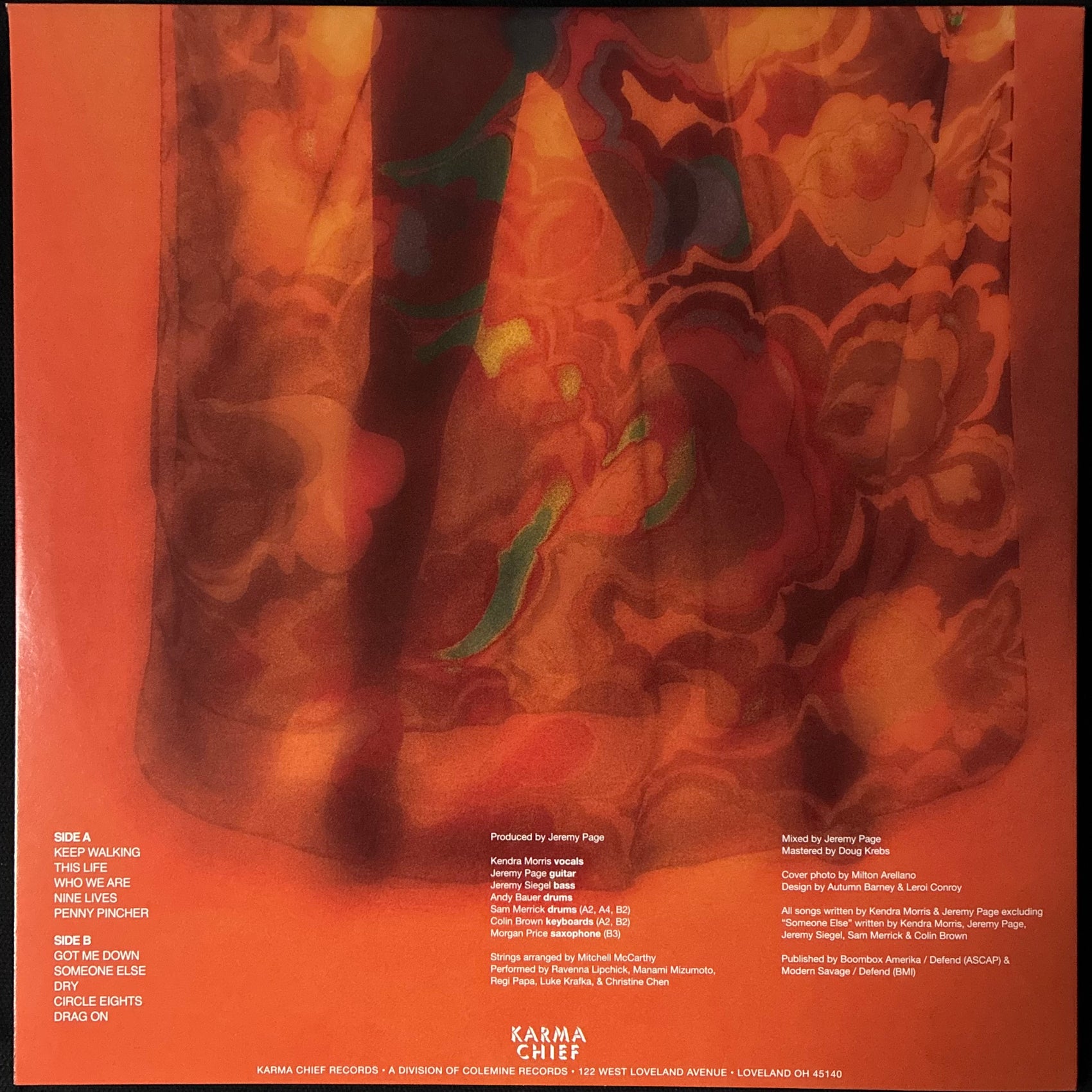 KENDRA MORRIS - NINE LIVES (CLEAR GREEN COLOURED) (USED VINYL 2022 US M-/M-)