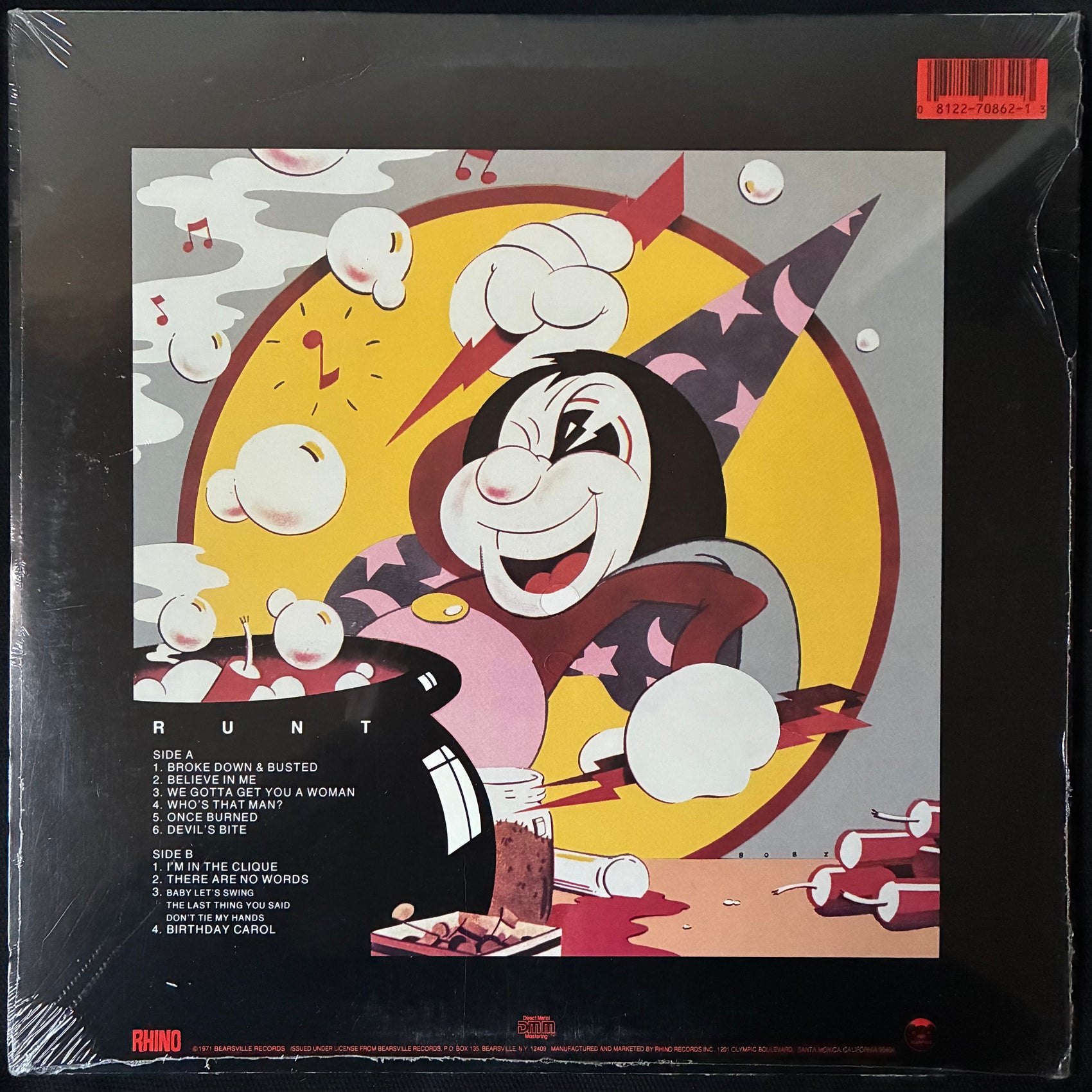 TODD RUNDGREN - RUNT (USED VINYL 1987 US M/S.S.)