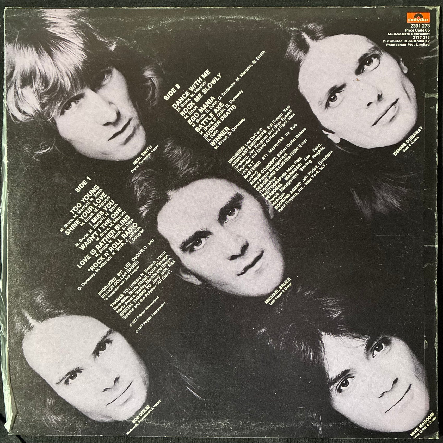 BILLION DOLLAR BABIES - BATTLE AXE (USED VINYL 1977 AUS M-/EX-)