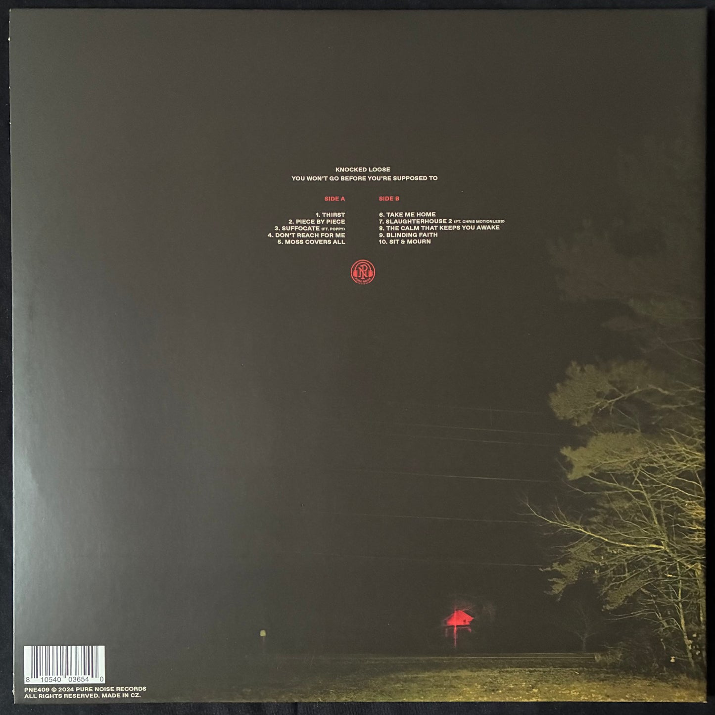 KNOCKED LOOSE - YOU WON'T GO BEFORE YOU'RE SUPPOSED TO (GOLD COLOURED) (USED VINYL 2024 US M-/M-)