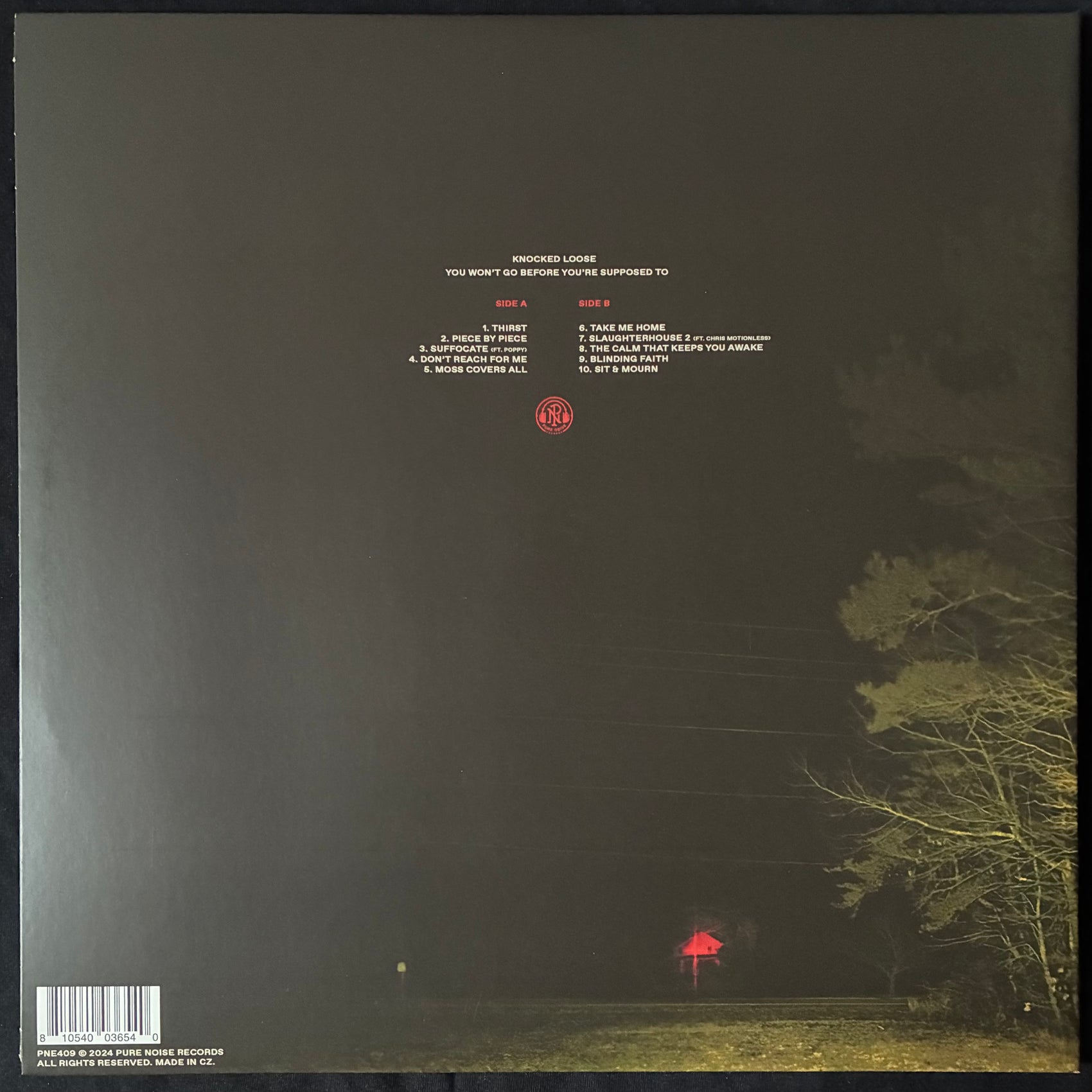 KNOCKED LOOSE - YOU WON'T GO BEFORE YOU'RE SUPPOSED TO (GOLD COLOURED) (USED VINYL 2024 US M-/M-)
