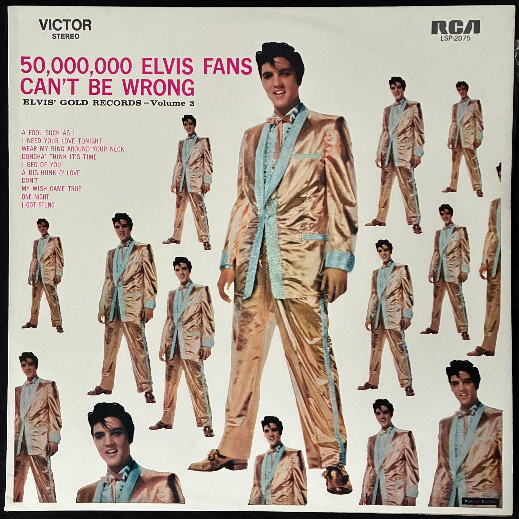 ELVIS PRESLEY - 50,000,000 ELVIS FANS CAN'T BE WRONG (USED VINYL 1970 AUS M-/M-)