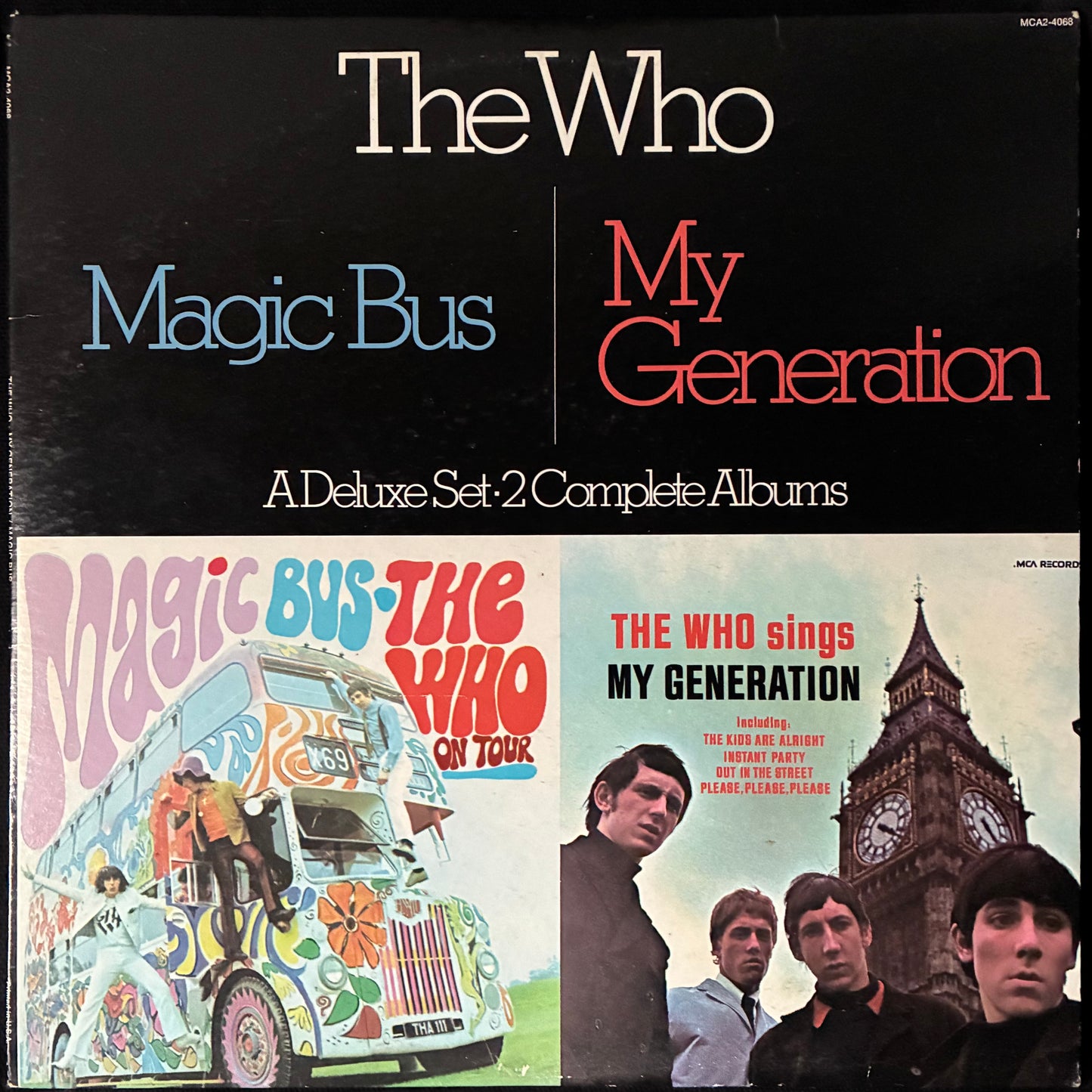 WHO - MY GENERATION/MAGIC BUS (2LP) (USED VINYL 1974 US M-/EX+)
