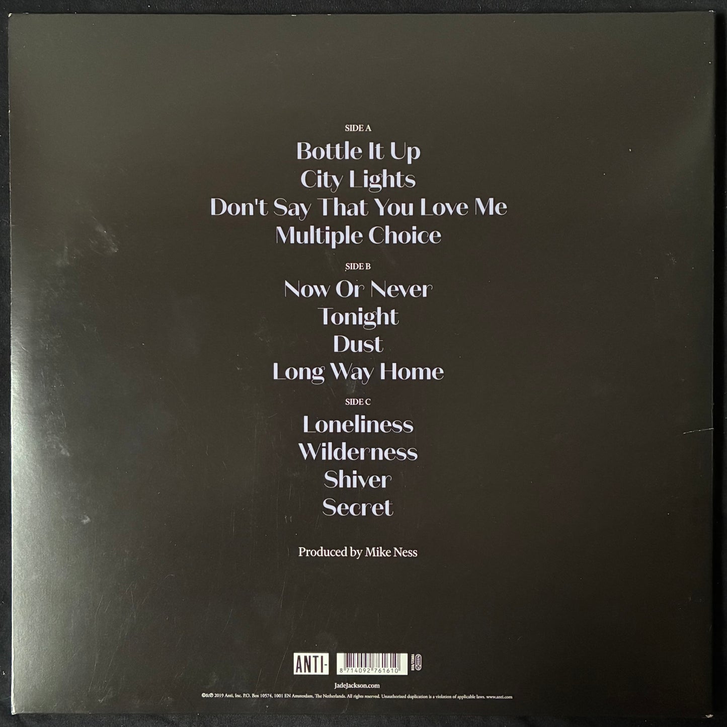 JADE JACKSON - WILDERNESS (2LP) (180GM) (USED VINYL 2019 EU M-/M-)