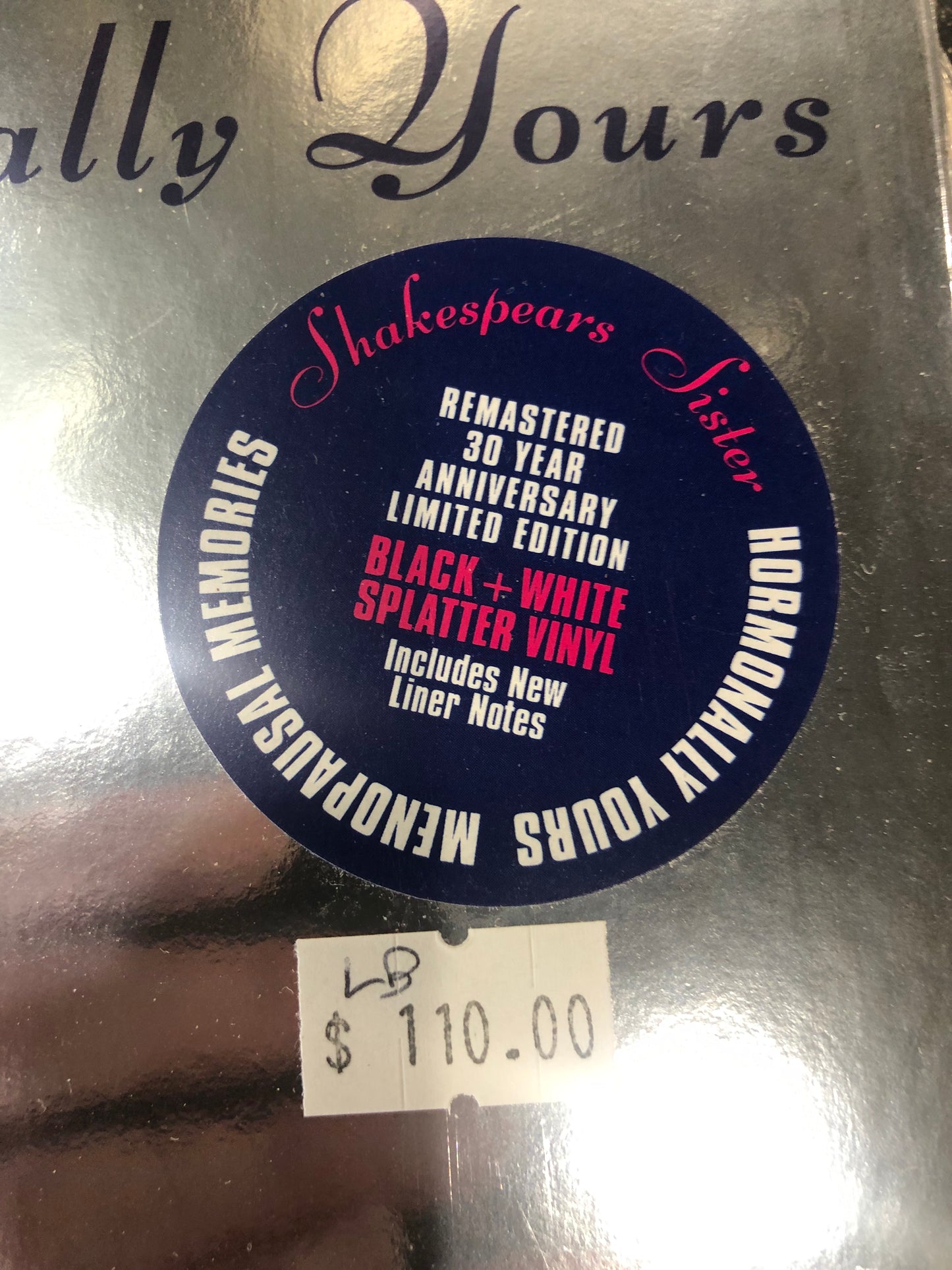 SHAKESPEARS SISTER - HORMONALLY YOURS (30 YEAR ANNIVERSARY LTD EDN COLOURED) VINYL