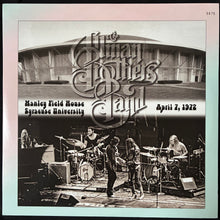 Load image into Gallery viewer, ALLMAN BROTHERS BAND - MANLEY FIELD HOUSE, SYRACUSE UNIVERSITY APRIL 7, 1972 (3LP) (CLEAR SPLATTER VINYL) (USED VINYL 2023 US/CA M-/M-)
