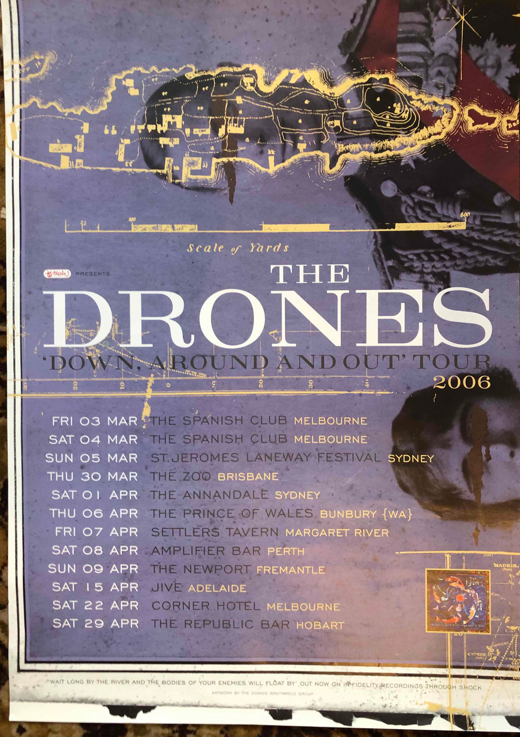 DRONES - DOWN, AROUND & OUT 2006 POSTER