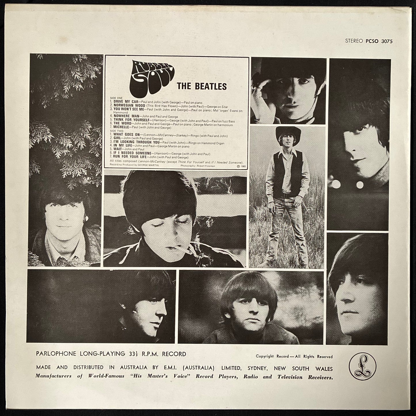 BEATLES - RUBBER SOUL (USED VINYL 1978 AUS M-/M-)