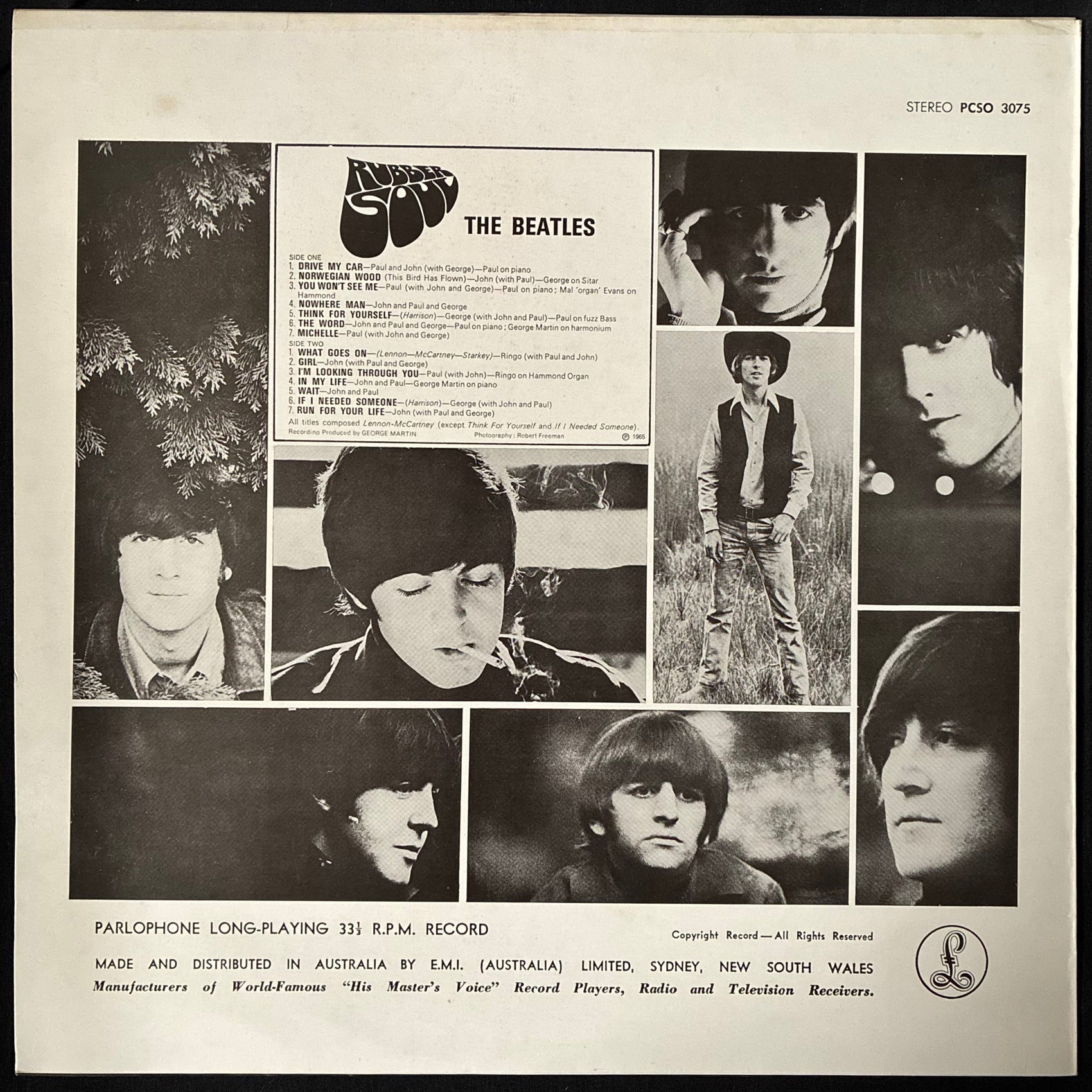 BEATLES - RUBBER SOUL (USED VINYL 1978 AUS M-/M-)