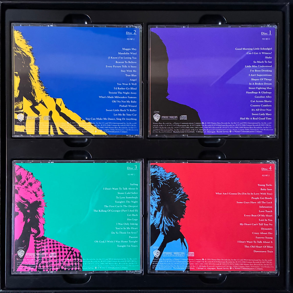 ROD STEWART - STORYTELLER : THE COMPLETE ANTHOLOGY 1964-1990 (4CD BOX SET) (USED CD 1989 EU M-/EX+)