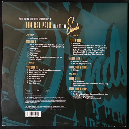 FRANK SINATRA, DEAN MARTIN & SAMMY DAVIS JR. - THE RAT PACK LIVE AT THE SANDS (2LP) (USED VINYL 2014 EU M-/EX)