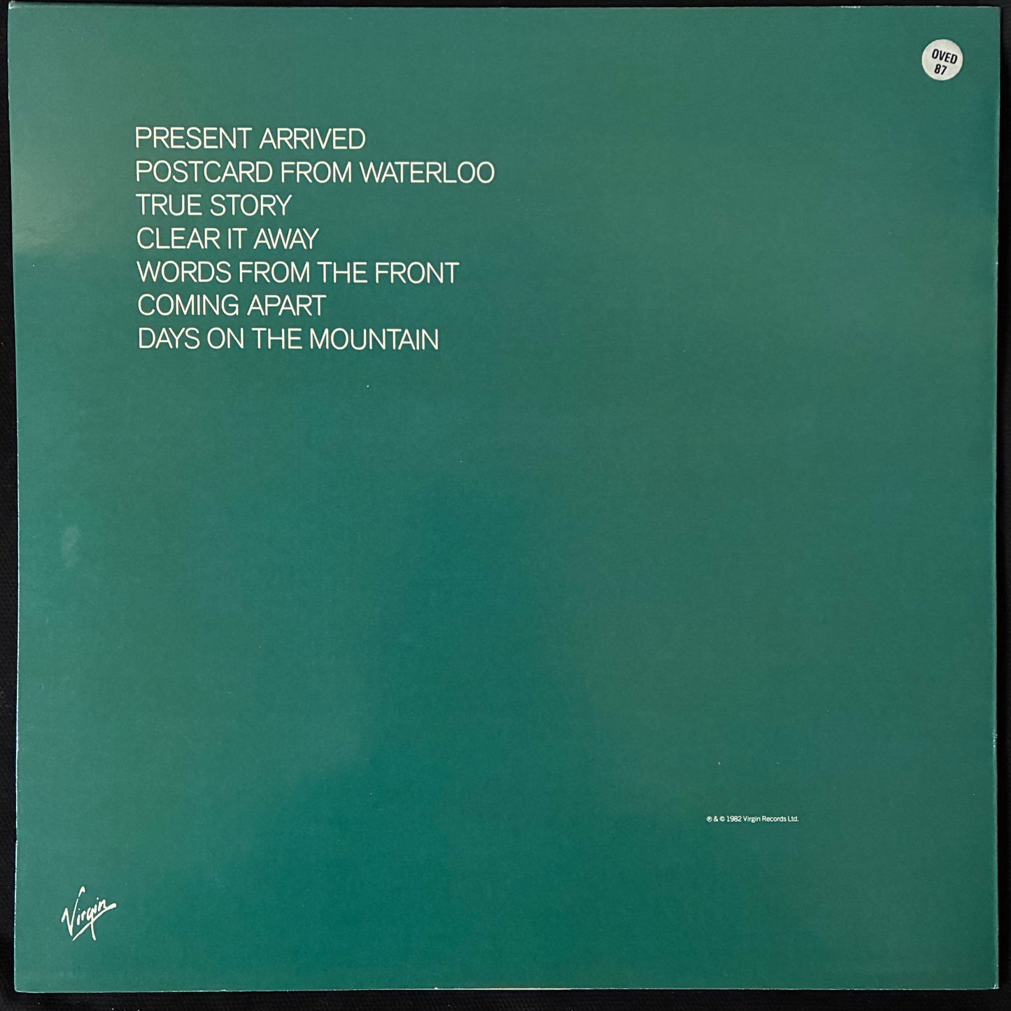 TOM VERLAINE - WORDS FROM THE FRONT (USED VINYL 1986 UK M-/M-)