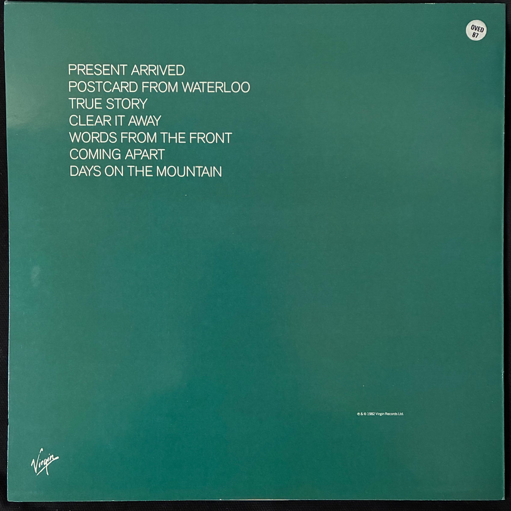 TOM VERLAINE - WORDS FROM THE FRONT (USED VINYL 1986 UK M-/M-)