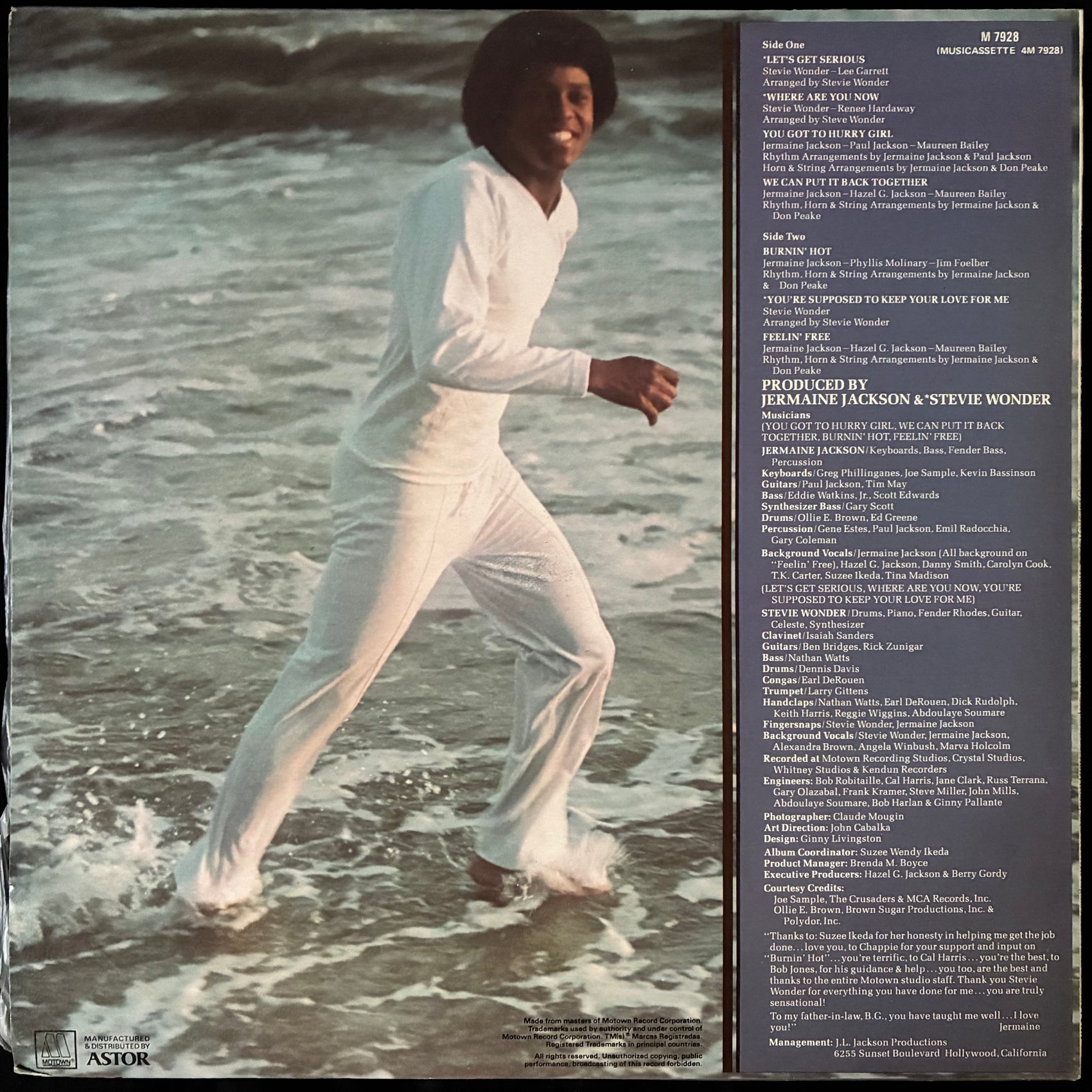 JERMAINE JACKSON - LET'S GET SERIOUS (USED VINYL 1980 AUS M-/EX+)