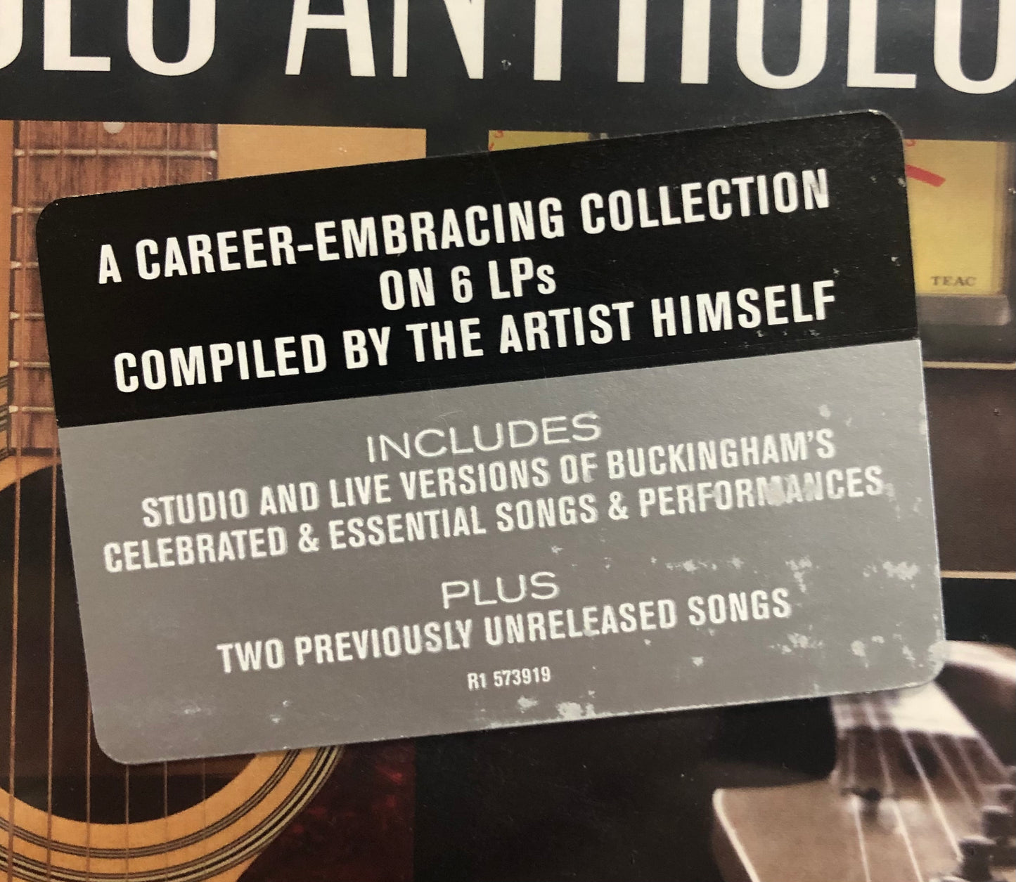 LINDSEY BUCKINGHAM - SOLO ANTHOLOGY: THE BEST OF LINDSEY BUCKINGHAM (6 LP BOX SET) VINYL