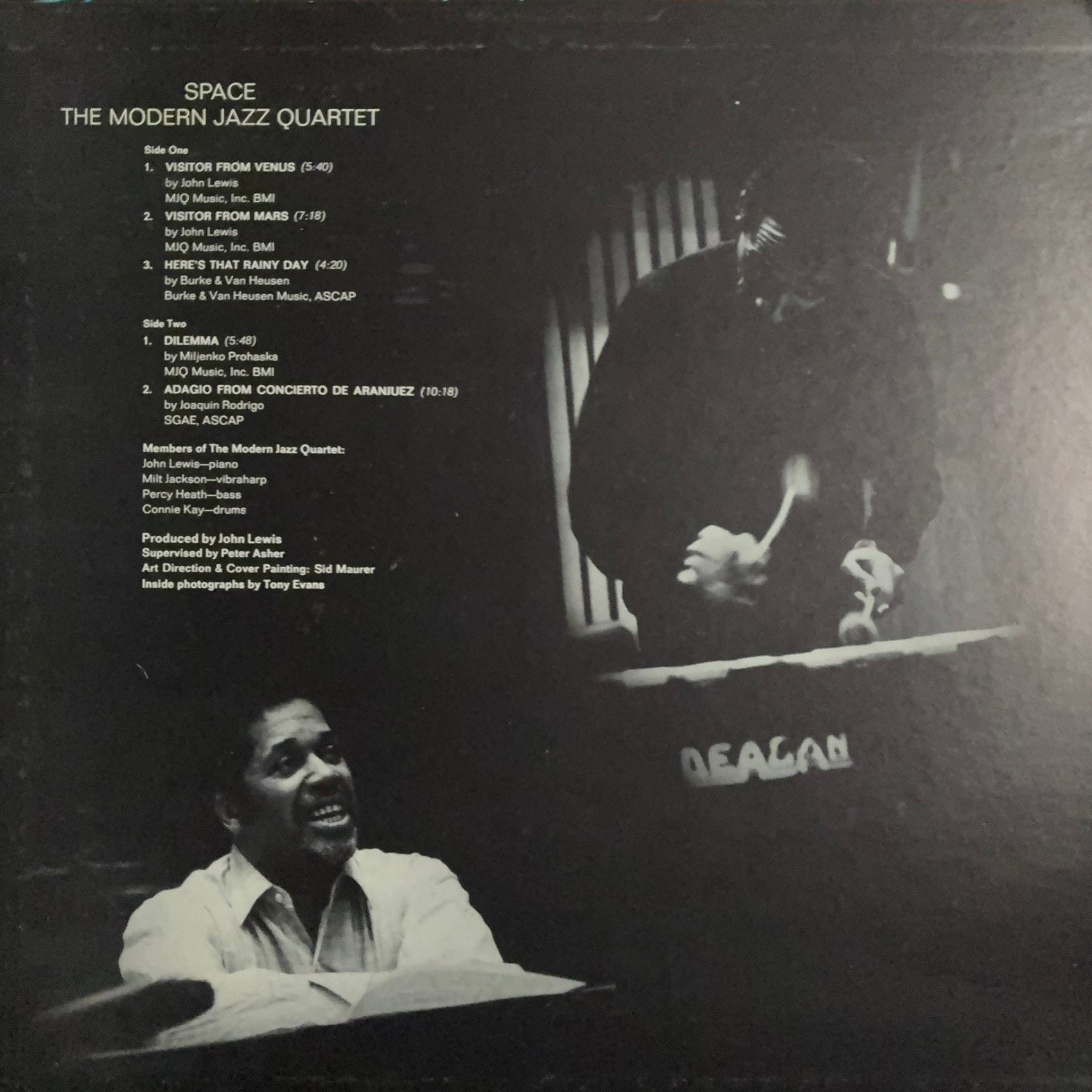 MJQ - SPACE (USED VINYL 1969 US EX/EX)