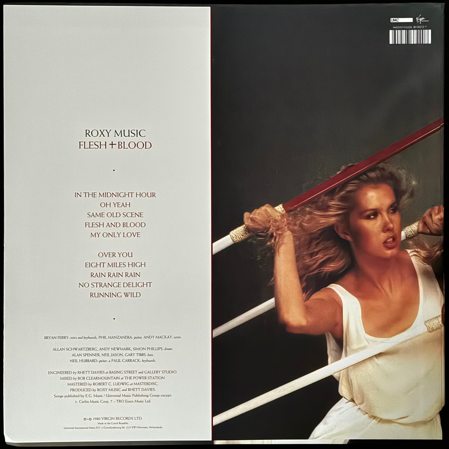 ROXY MUSIC - FLESH + BLOOD (RED COLOURED) (USED VINYL 2020 EU M-/EX+)