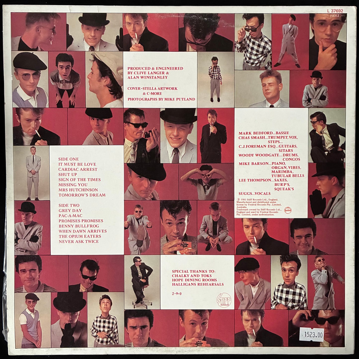 MADNESS - MADNESS 7 (USED VINYL 1981 AUS M-/EX-)