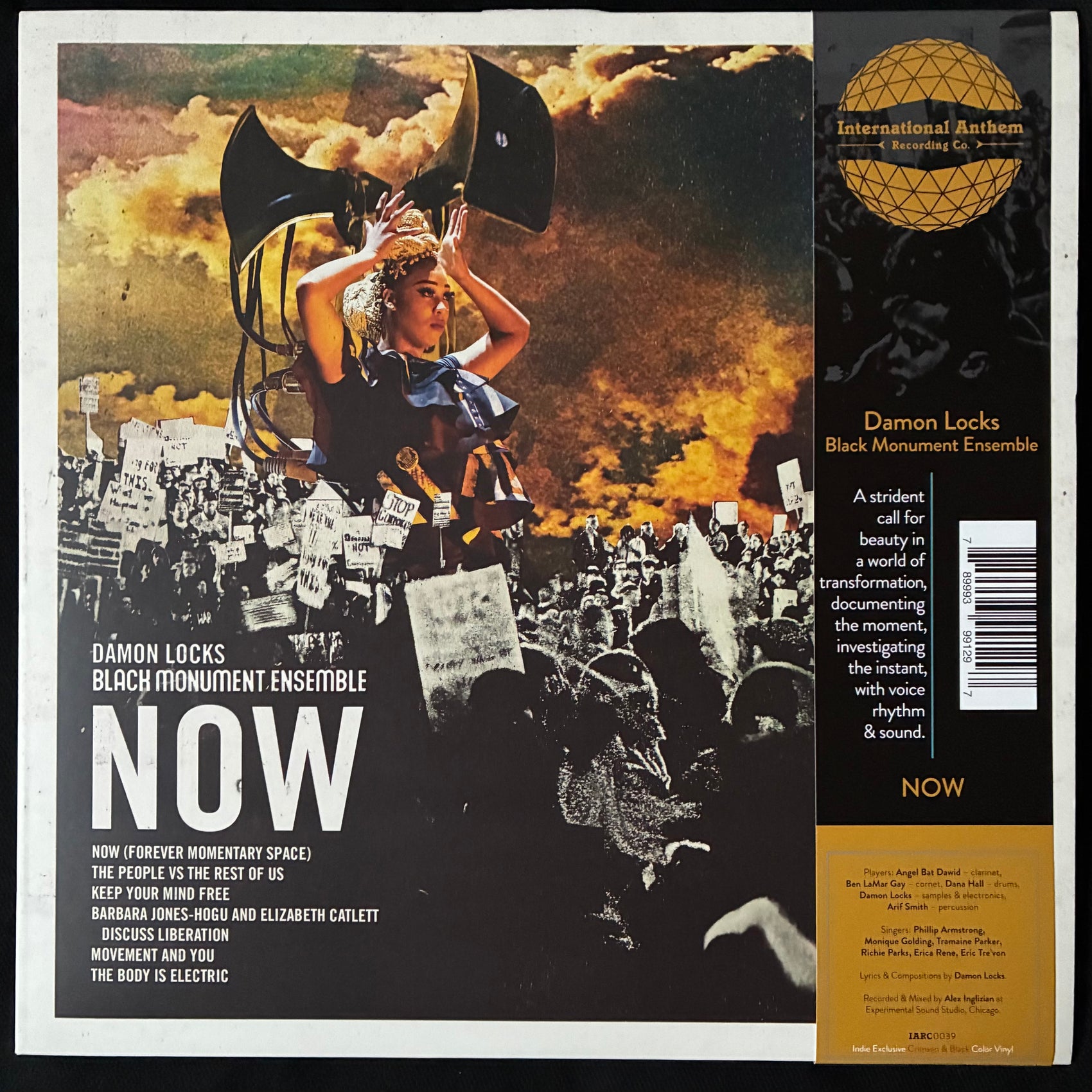 DAMON LOCKS BLACK MONUMENT ENSEMBLE - NOW (CRIMSON/BLACK SWIRL) (USED VINYL 2021 US M-/M-)