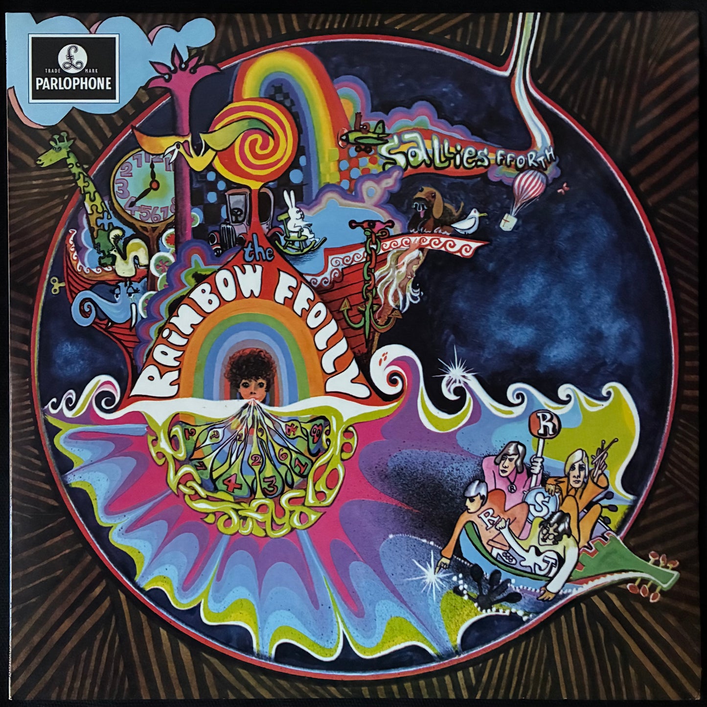 RAINBOW FFOLLY - SALLIES FFORTH (MONO) (YELLOW SPLATTER COLOURED) (USED VINYL 2015 UK M-/M-)