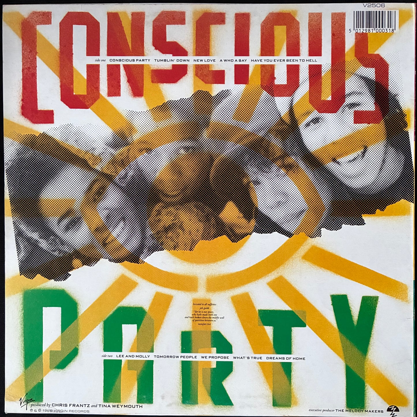 ZIGGY MARLEY - MELODY MAKERZ (USED VINYL 1988 UK M-/EX+)