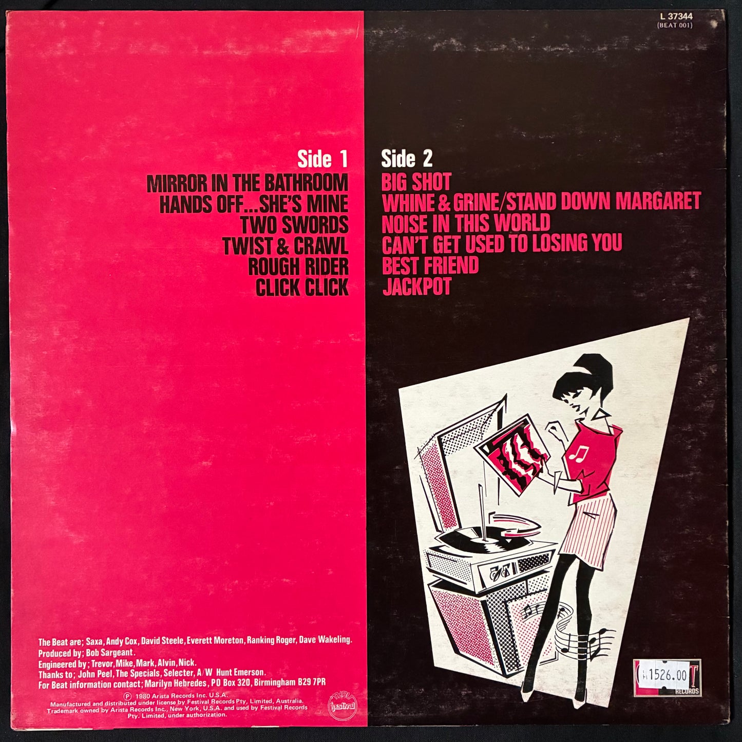 BRITISH BEAT - I JUST CAN'T STOP IT (USED VINYL 1980 AUS M-/EX)