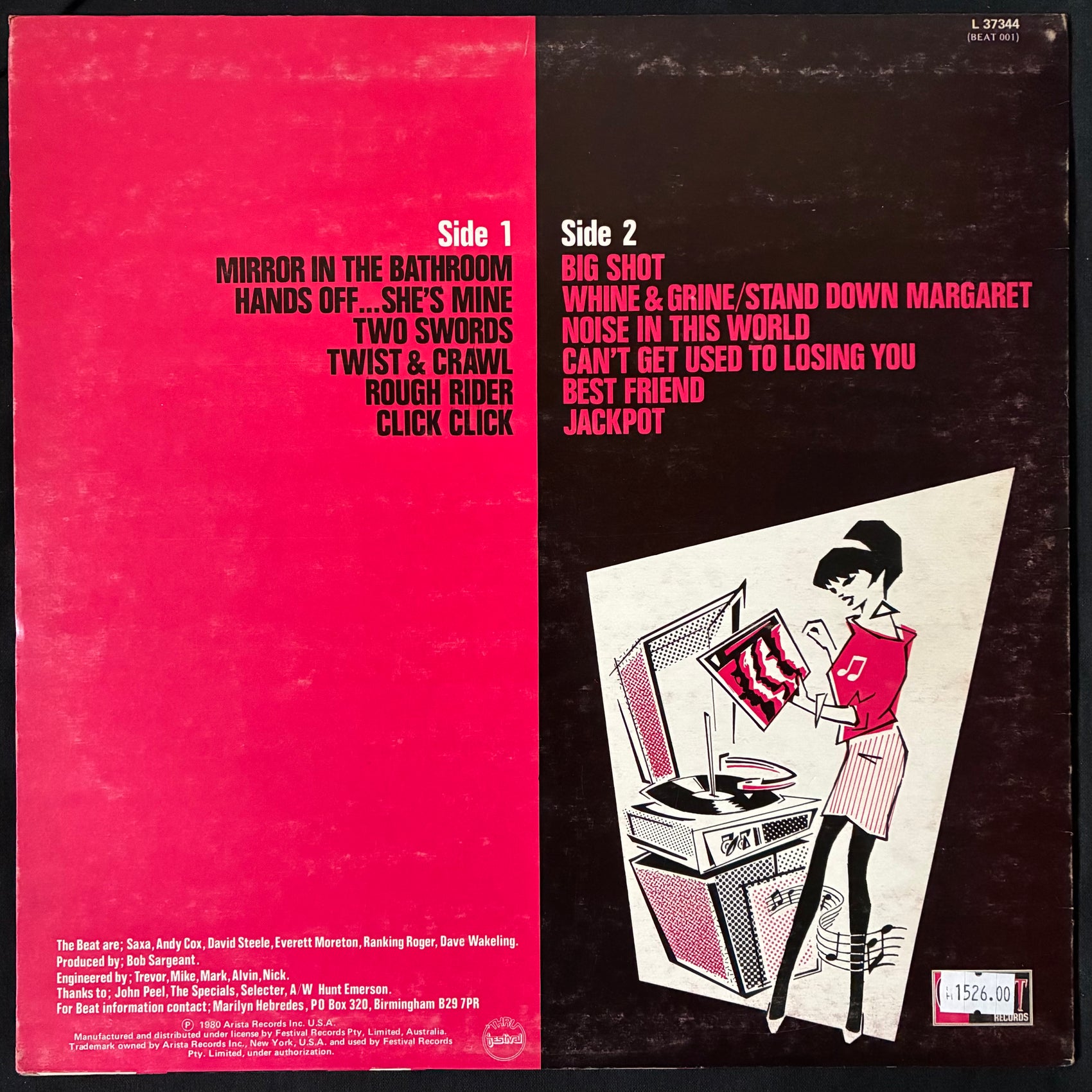 BRITISH BEAT - I JUST CAN'T STOP IT (USED VINYL 1980 AUS M-/EX)