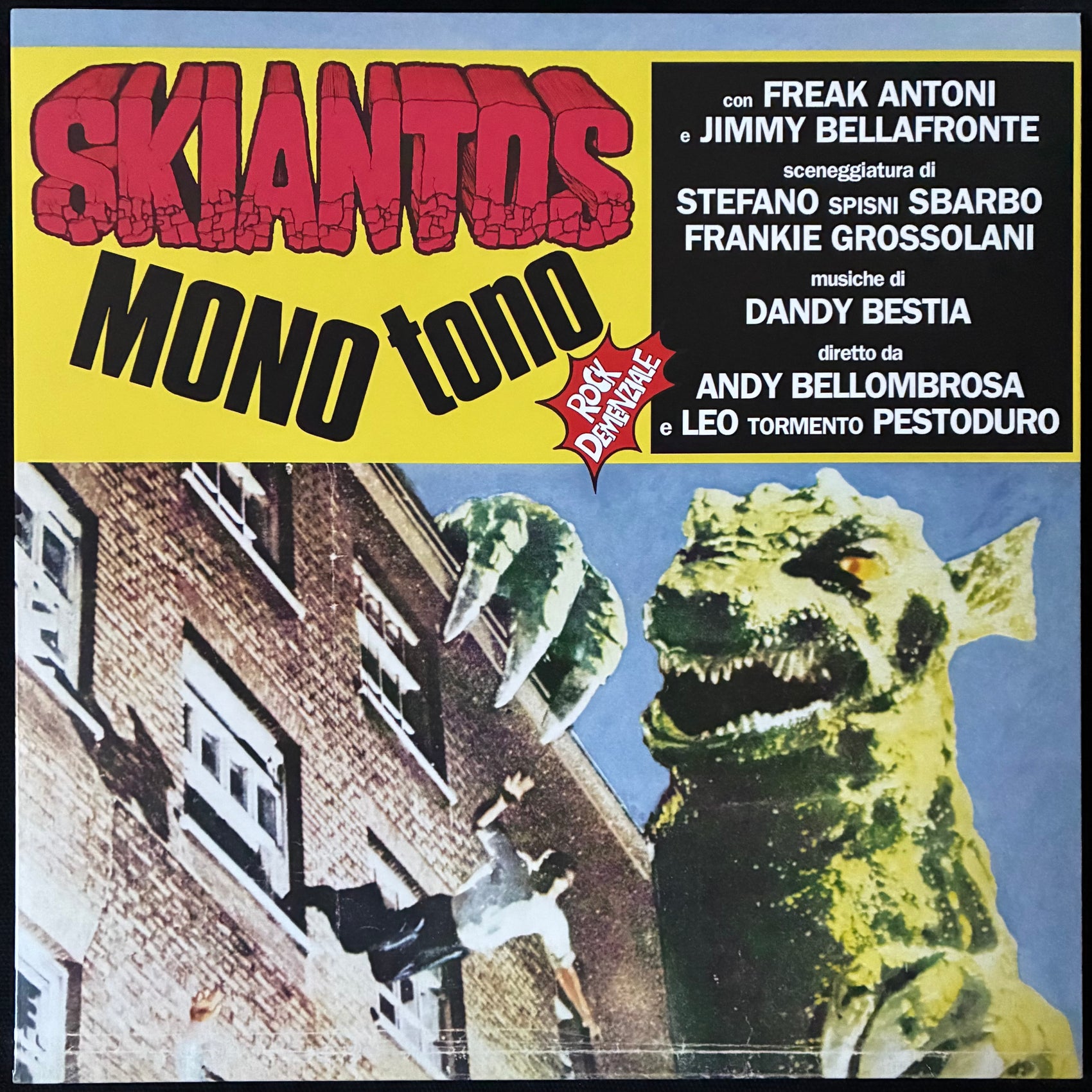 SKIANTOS - MONOTONO (YELLOW COLOURED) (USED VINYL 2010 ITALY M-/M-)