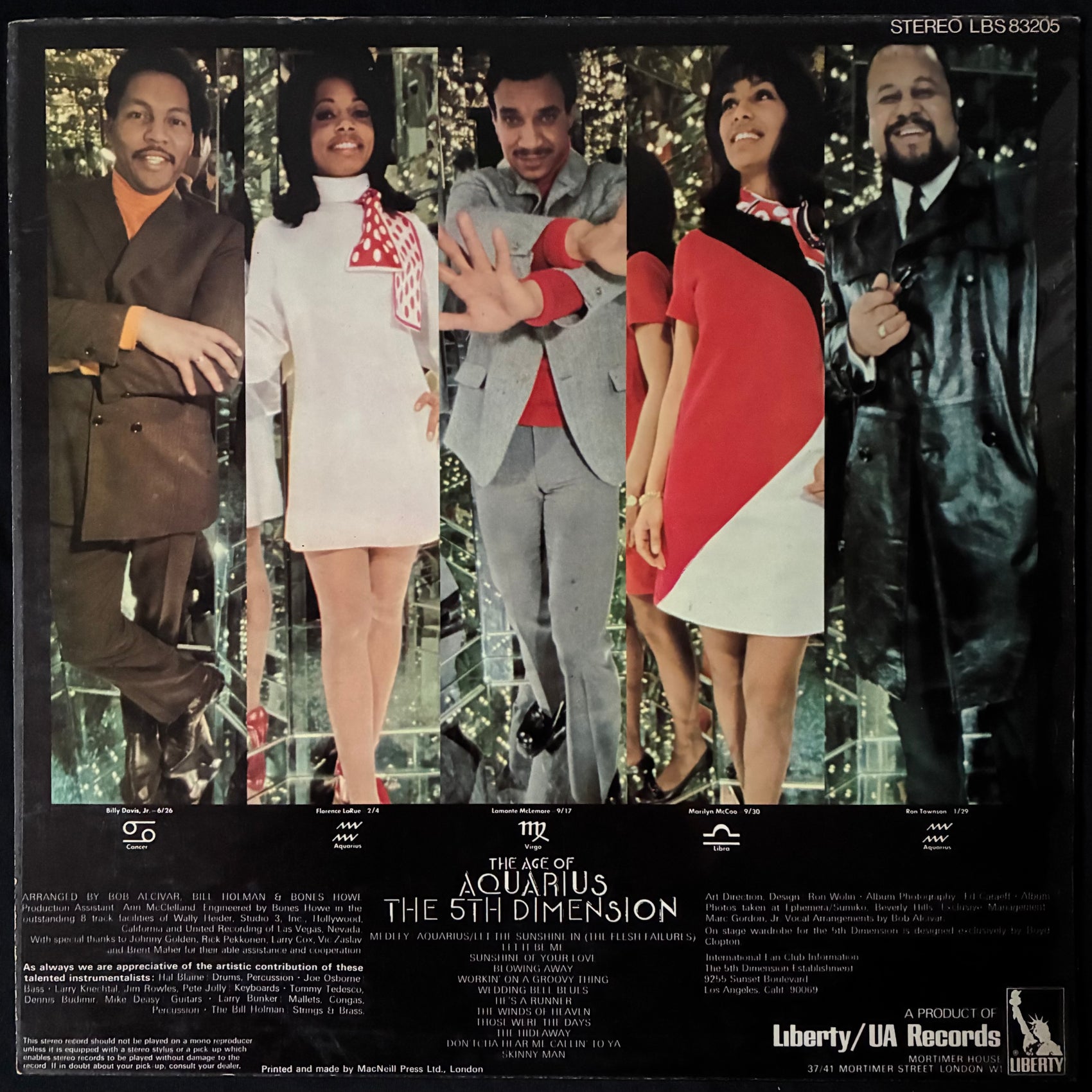 5TH DIMENSION - THE AGE OF AQUARIUS (USED VINYL 1969 UK M-/EX)