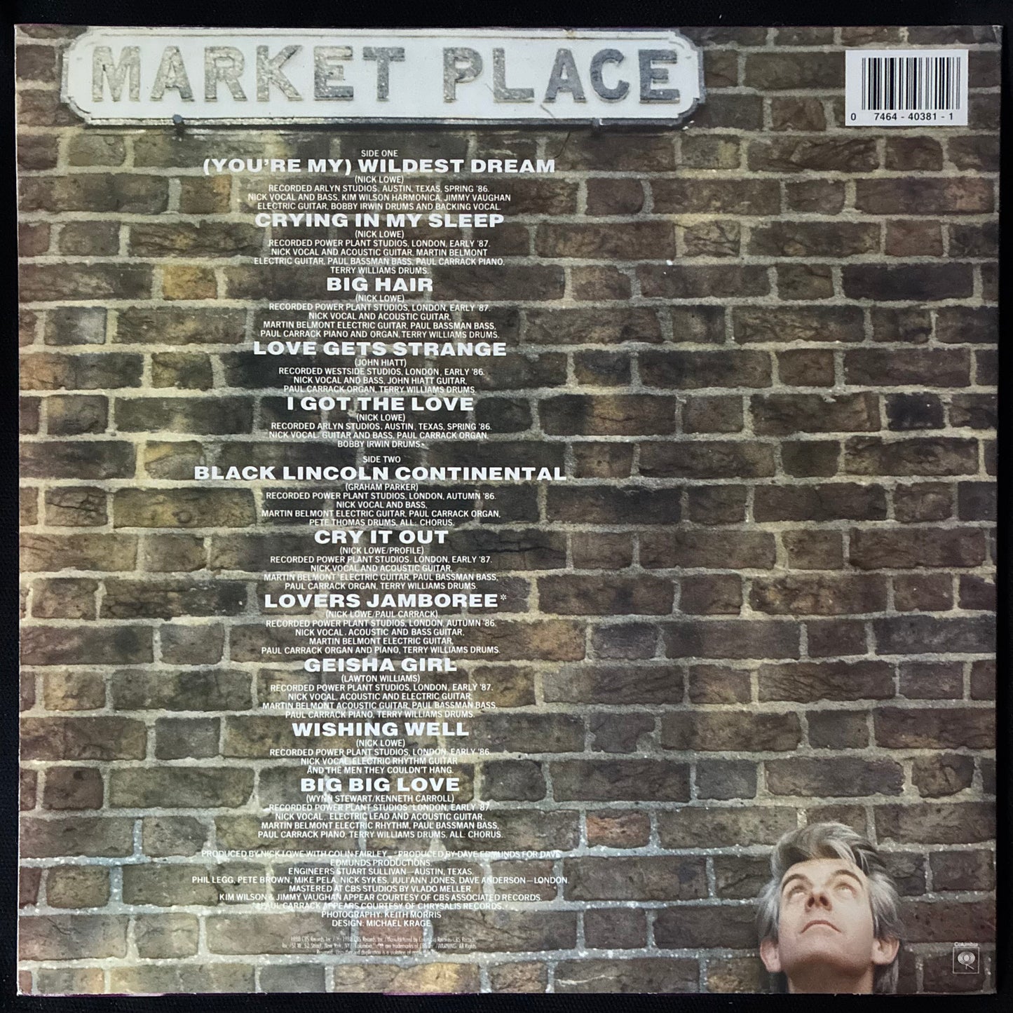 NICK LOWE - PINKER AND PROUDER THAN PREVIOUS (USED VINYL 1988 US M-/M-)